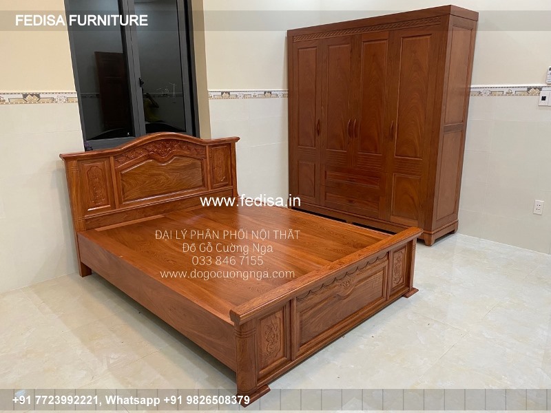 Wooden Bed Latest Wooden Bed Designs 2075 American Bedroom Design No-3583