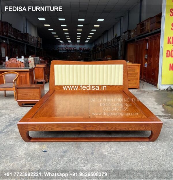 Wooden Bed White Wooden Single Bed Room Layout Drawing No-3591