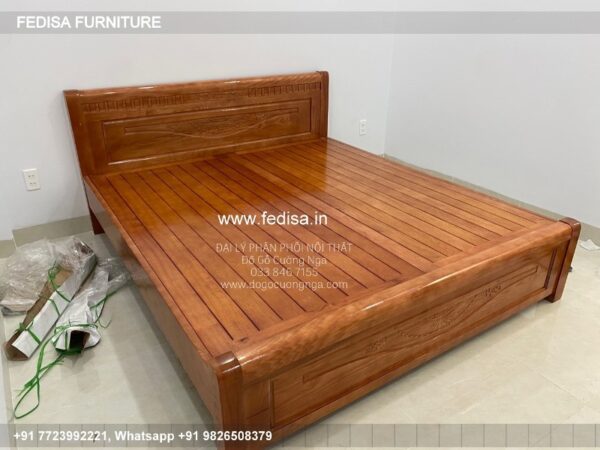 Wooden Bed Bedroom Interior With Wooden Flooring Bedroom Ke Design No-3594