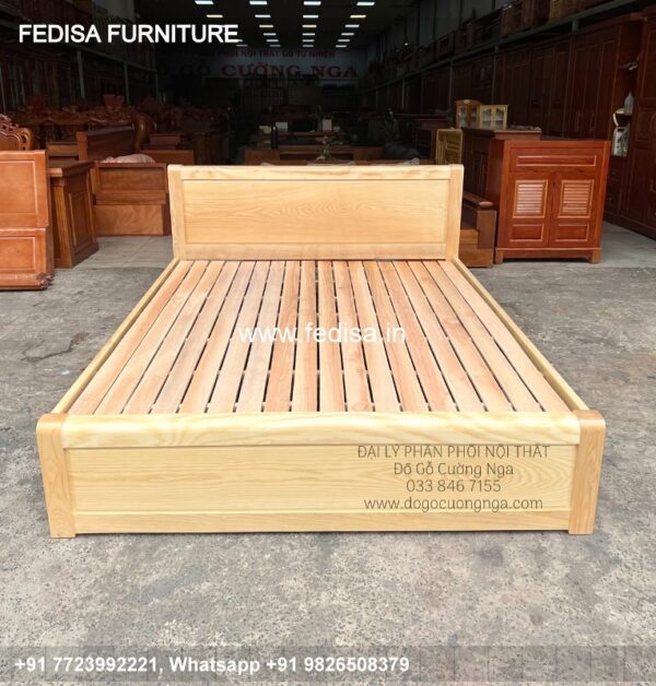 Wooden Bed Wooden Double Bed Frame Bedroom Creator No-3632