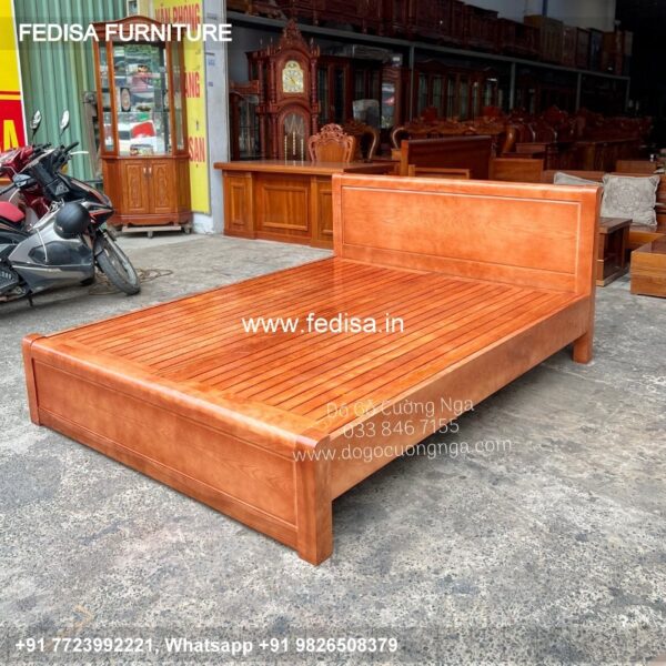 Wooden Bed Wooden Double Bed Under 5055 Double Bed Furniture Design No-3639