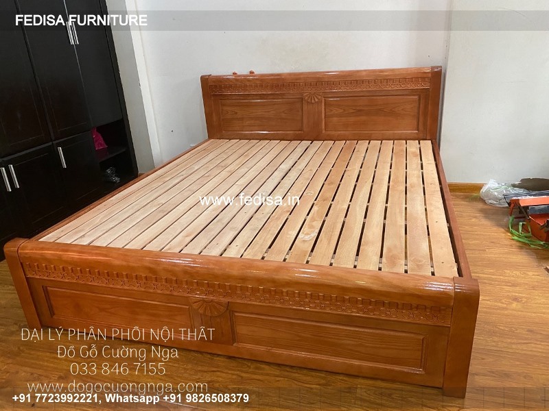 Wooden Bed Latest Wooden Bed Designs 2076 Small Guest Room Decorating Ideas No-3649