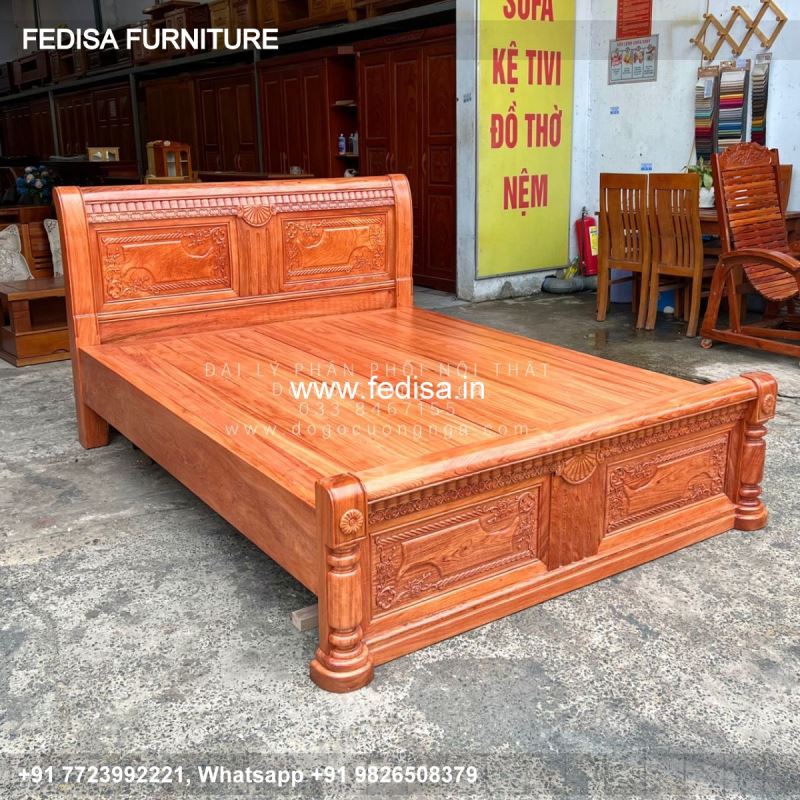 Wooden Bed Wooden King Size Bed One Bedroom Apartment Ideas No-3651