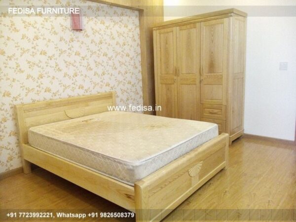 Wooden Bed Wooden Room Design Bed Wall Decoration Ideas No-3670