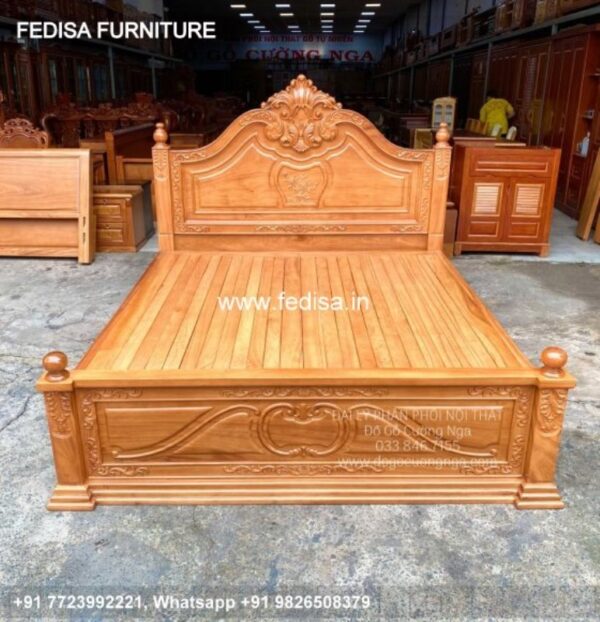 Wooden Bed Wooden Chest Of Drawers Designs Room Lighting Ideas Bedroom No-3677