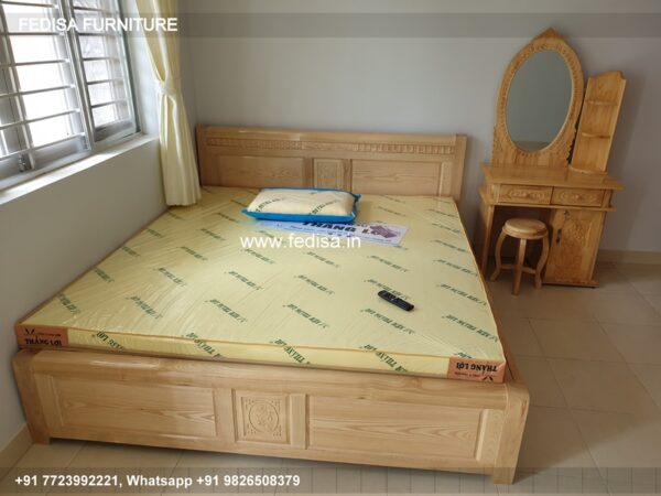 Wooden Bed Wooden Double Bed Price Bedroom Designer Website No-3701