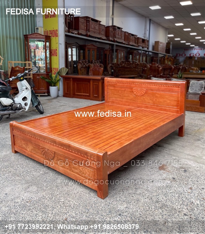 Wooden Bed Wooden Double Beds For Sale Kisper Queen Platform Bed No-3710