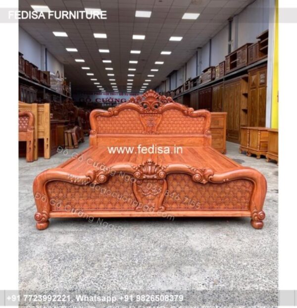 Wooden Bed Wooden Bedside Table Dwr Min Bed No-3713