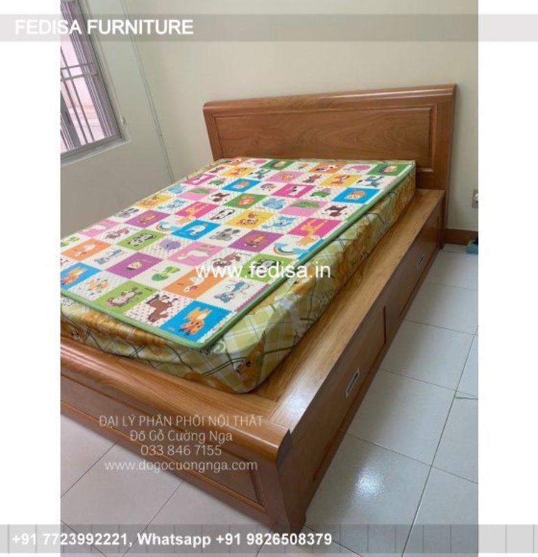 Wooden Bed Dressing Table New Design Wooden Ideal Bedroom Design No-3747