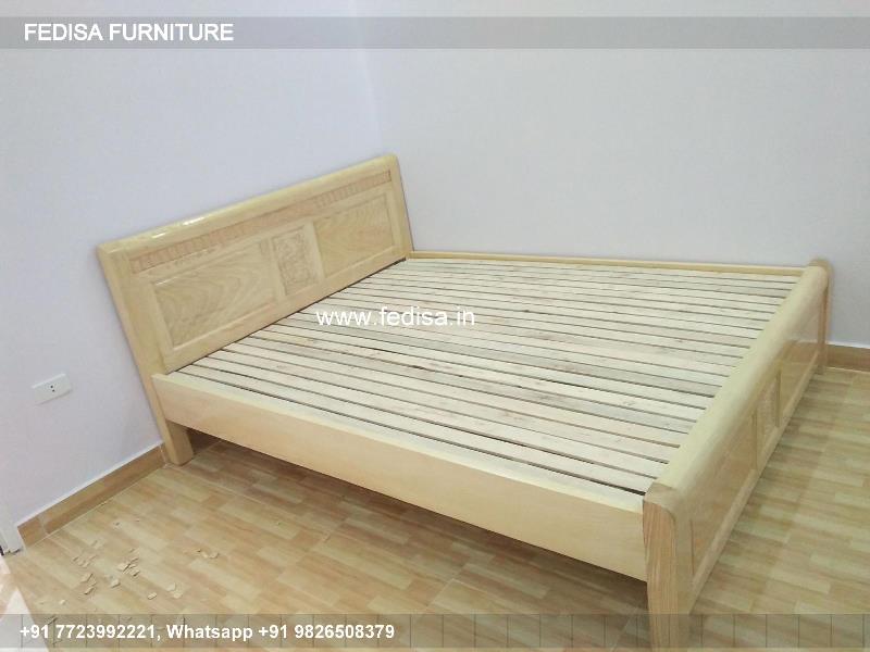 Wooden Bed Wooden Double Cot Price Room Study Table Design No-3766