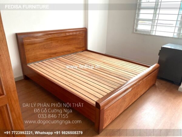 Wooden Bed Wooden Double Bunk Bed Bathroom With Dressing Room Design No-3775
