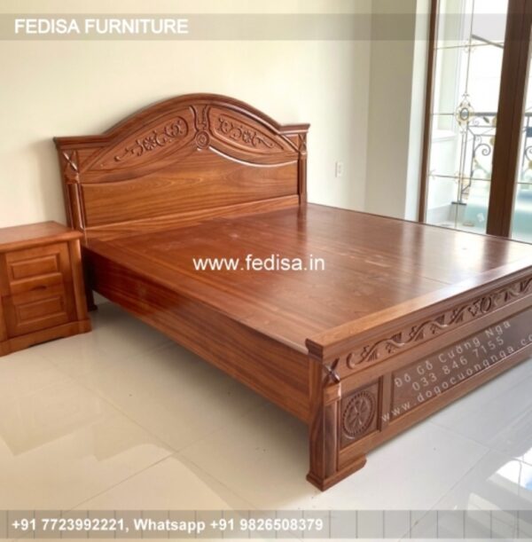 Wooden Bed Wooden Bedside Table Small Master Bedroom Closet Ideas No-3779
