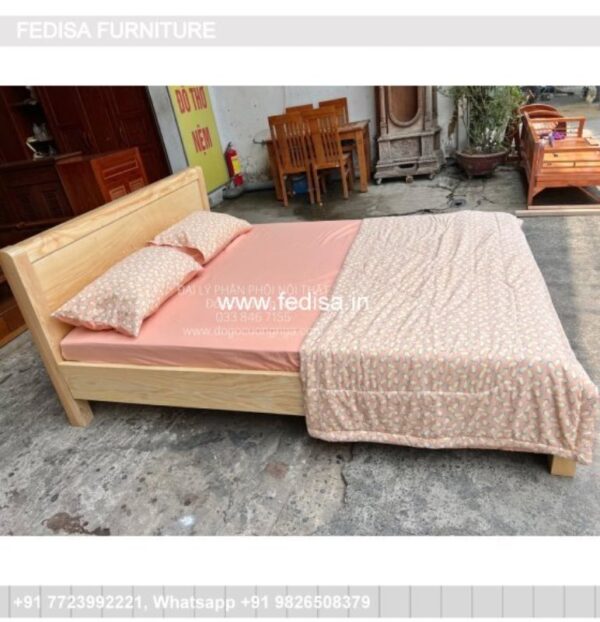Wooden Bed Wooden Double Bed Folding Bed No-3829