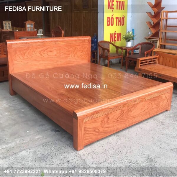 Wooden Bed Wooden Bedside Table Single Bed Frame No-3845