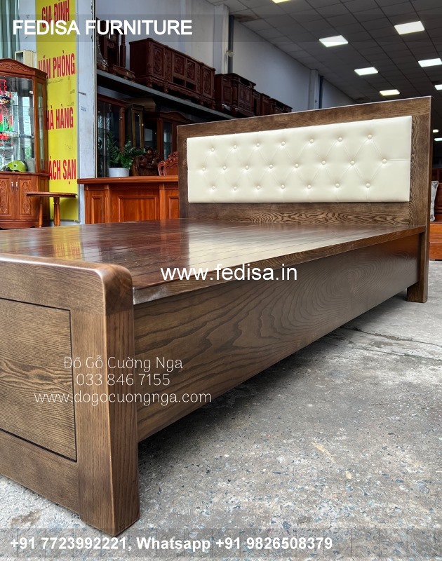 Wooden Bed Wooden Dressing Table Designs For Bedroom Chair Bed No-3853