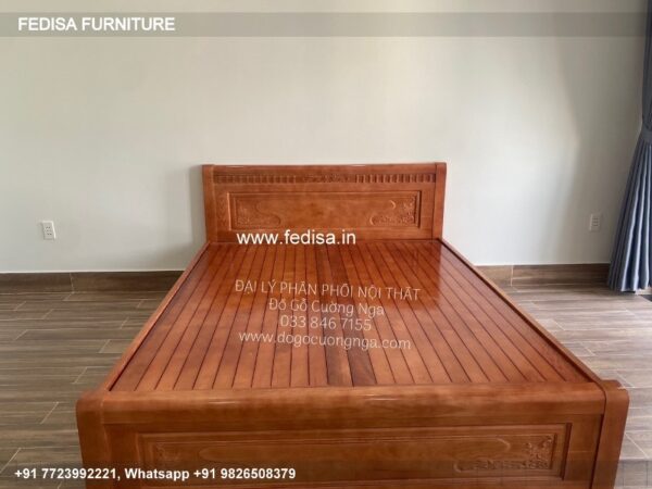 Wooden Bed Wooden Interior Bedroom Bed Price No-3860