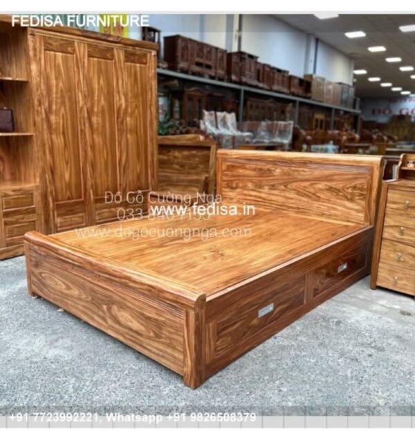 Wooden Bed Wooden Cabinet Designs For Bedroom Rattan Bed No-3877