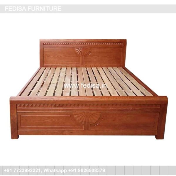 Wooden Bed Wooden Wardrobe With Dressing Table Bed With Slide No-3948