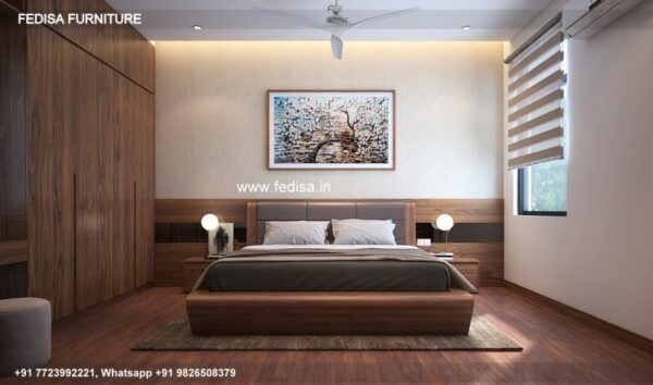 Wooden Bed Wooden Double Bed Frame Corner Bed No-3962
