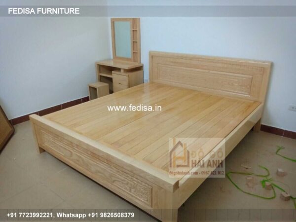 Wooden Bed Wooden Double Bed Under 5060 Japanese Bed Frame No-3969