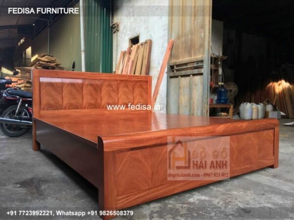 Wooden Bed Wooden Double Beds For Sale King Bed Base No-3974