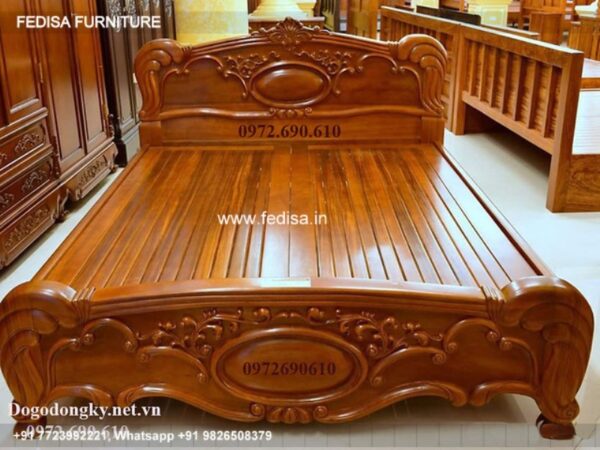 Wooden Bed Wooden Interior Bedroom Full Bed Frame With Storage No-3992