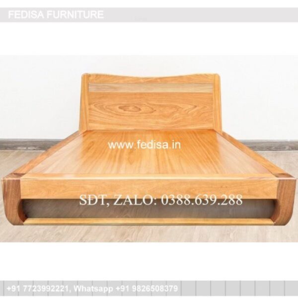 Wooden Bed Bed Back Design Wooden Metal Bed Frame Full No-3998