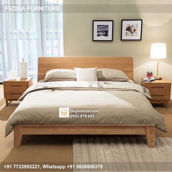 Wooden Bed Wooden Cabinet Designs For Bedroom Boho Bed Frame No-4009