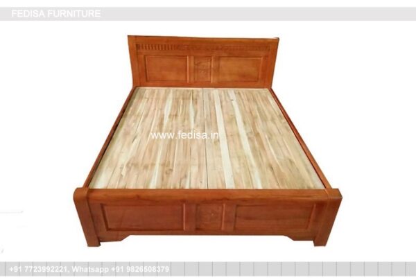 Wooden Bed Wooden Dressing Table Over Bed Storage No-4042