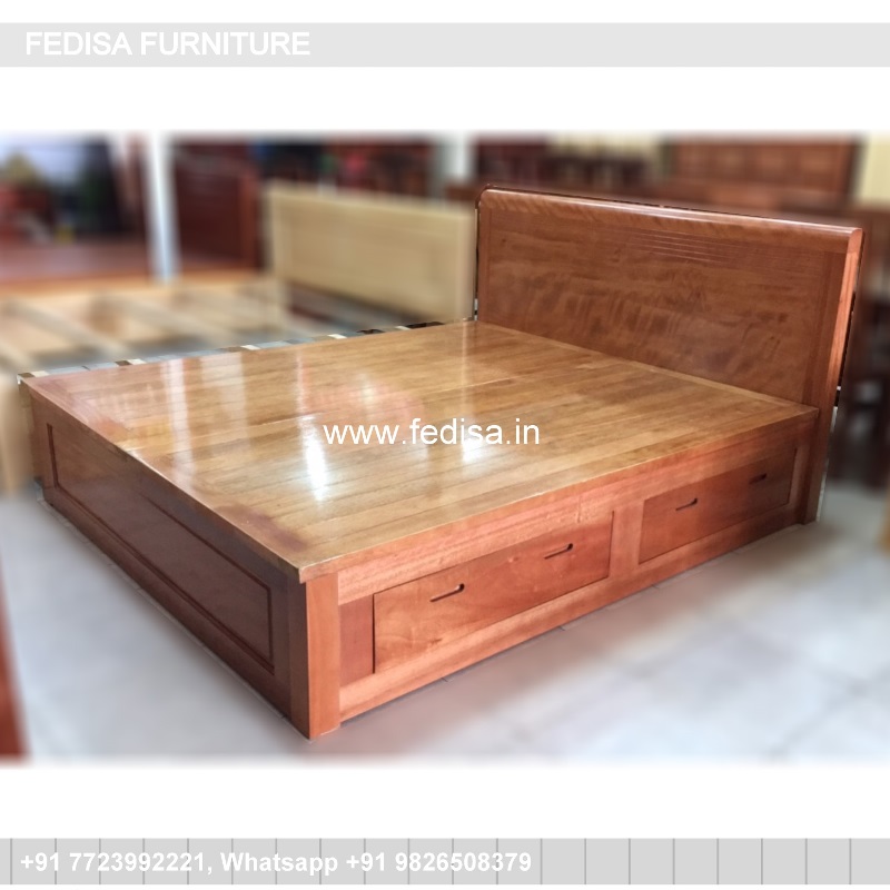 Wooden Bed Wooden King Size Bed King Beds & Bed Frames No-4047