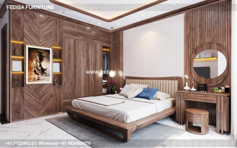 Wooden Bed Wooden Room Decor Japanese Style Bed No-4081