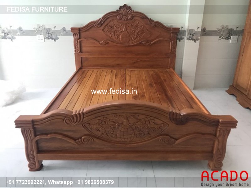 Wooden Bed Unique Wooden Bed Design Modern Platform Bed No-4082