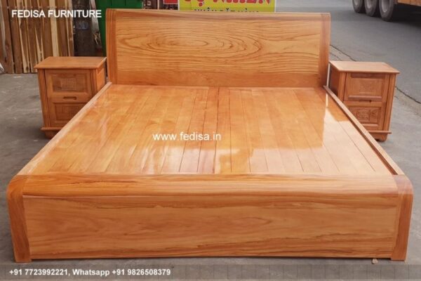 Wooden Bed Wooden Double Bed Under 10062 Queen Platform Bed With Storage No-4103