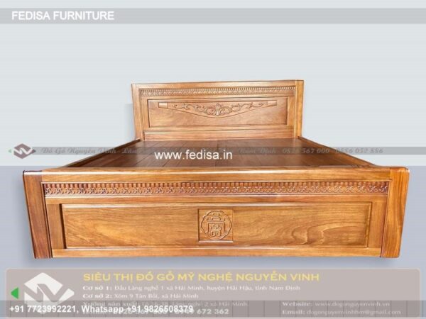 Wooden Bed Wooden Interior Bedroom Lounge Bed No-4124