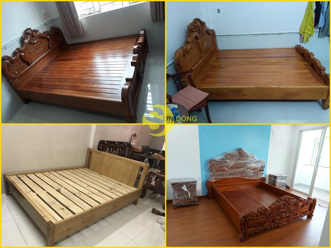 Wooden Bed Bedroom Wooden Interior Design Rug Size For King Bed No-4125