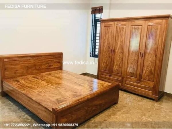 Wooden Bed Bedroom Wooden Interior Design Double And Single Bunk Bed No-4191