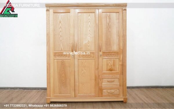 Wooden Bed Wooden Wardrobe Designs For Bedroom Double Cot Price No-4197