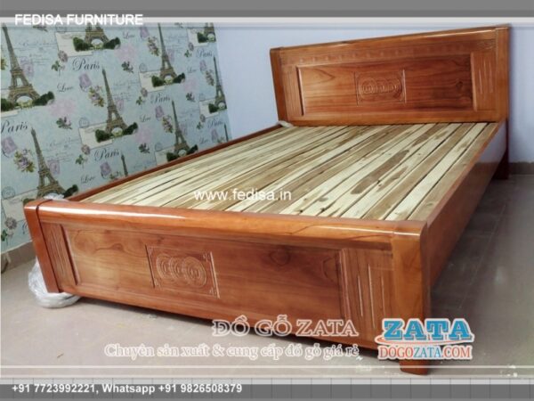Wooden Bed Wooden Cabinet Designs For Bedroom Double Bed Frame And Mattress No-4207