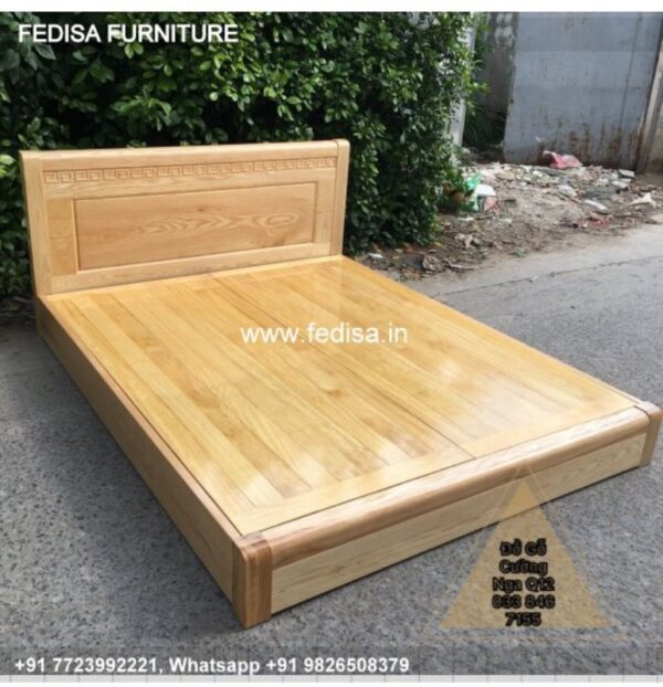 Wooden Bed Wooden Chest Of Drawers Used Double Bed For Sale No-4242