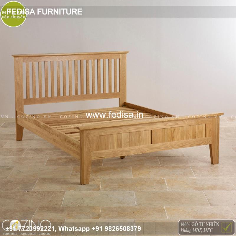 Wooden Bed Wooden King Size Bed Double Bed With Desk No-4245