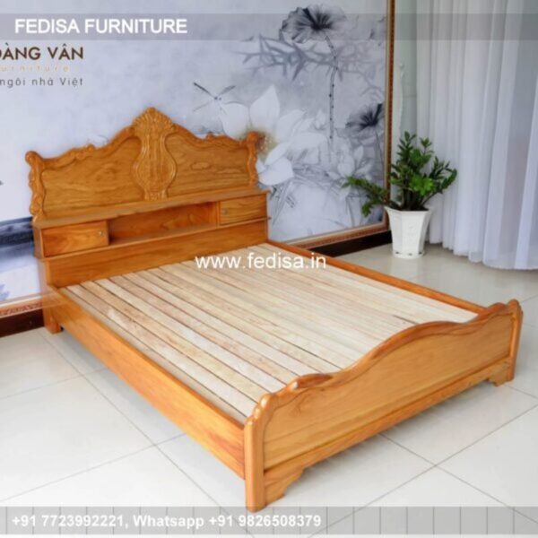 Wooden Bed Wooden Round Bed Design Olx Double Bed For Sale No-4267