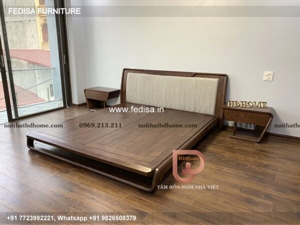 Wooden Bed Furniture Wooden Bed Design Double Futon Sofa Bed No-4269