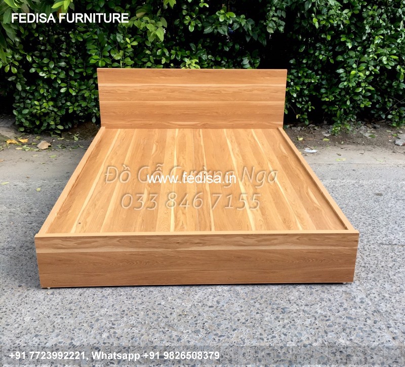 Wooden Bed White Wooden Double Bed Double Size Bunk Bed No-4293