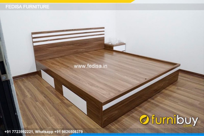 Wooden Bed Wooden Double Bed With Mattress Dabul Bed Price No-4300