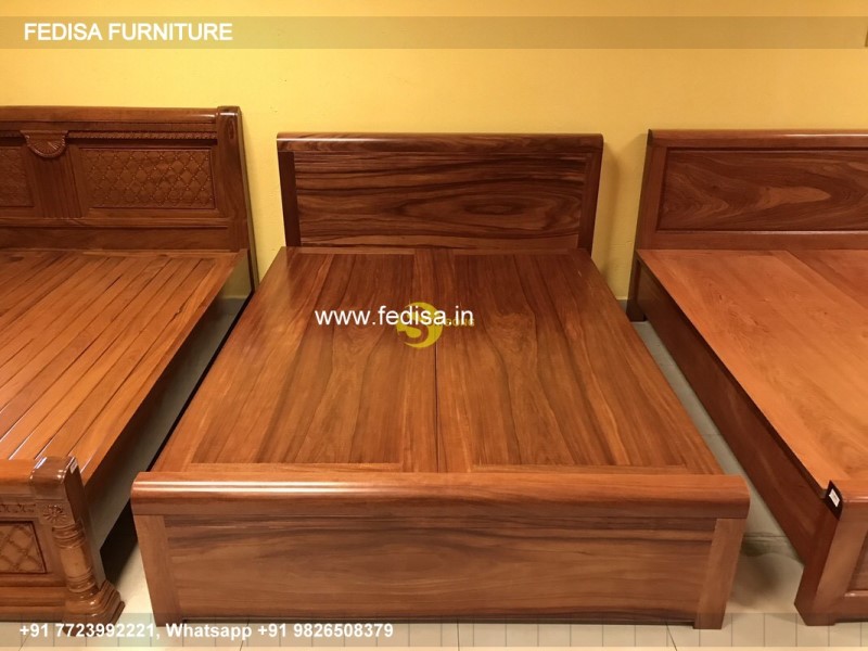 Wooden Bed Wooden Master Bedroom Interior Design Double Bed Online Shopping No-4321