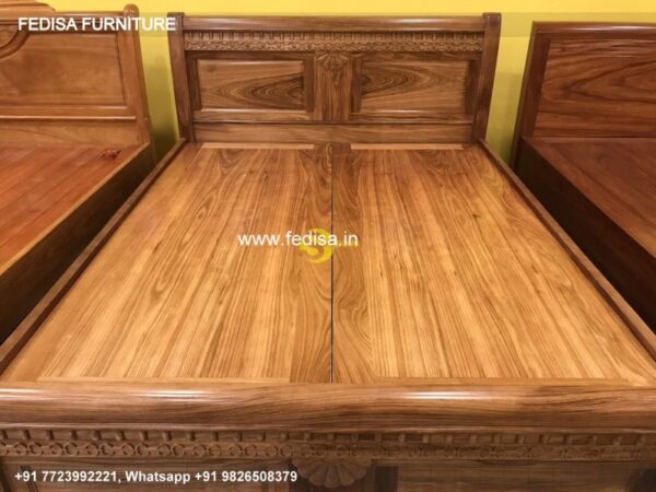 Wooden Bed Wooden Wardrobe Designs For Bedroom Double Bed Price Under 10000 No-4329