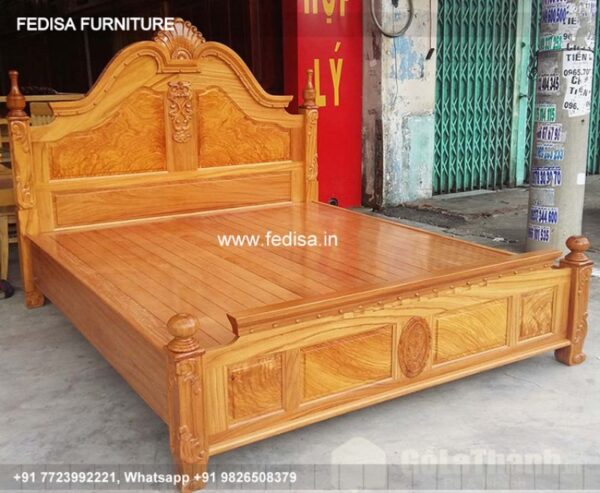 Wooden Bed Unique Wooden Bed Design Double Bed With Storage Price No-4346
