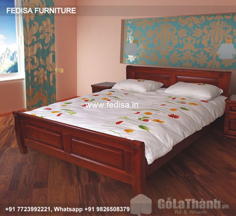 Wooden Bed Wooden Almirah For Bedroom Steel Double Cot Price No-4347