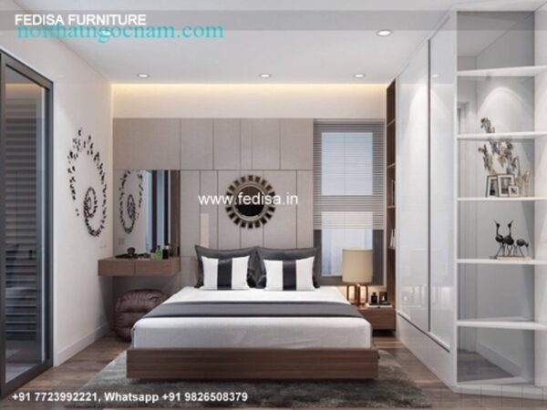 Wooden Bed Wooden Double Bed Low Price No-4356
