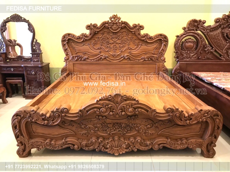 Wooden Bed Wooden Double Beds For Sale Dubbal Bed Price No-4370